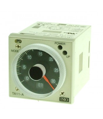TA11-A24AC/DC | Timer per montaggio a pannello48x48, multiscala 0.05s-60hr, doppio  contatto  CO 5A, 11 pin undecal, multifunzio