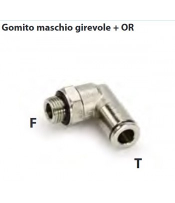 RG12.1/8.04 | Raccordo rapido girevole ad L G.1/8 cilindrico + or T.04