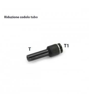 RR41.10.06 | Raccordo rapido riduz. codolo tubo in plastica T.10 T1.06