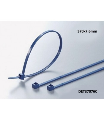 DET37076C | Fascetta rilevabile al metal detector blu lunghezza 370x7,6mm. Confezioni da 100 Pcs.