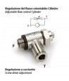 RF01.1/4.10 | Regolatore di flusso unidirezionale per cilindri G. 1/4 T.10.