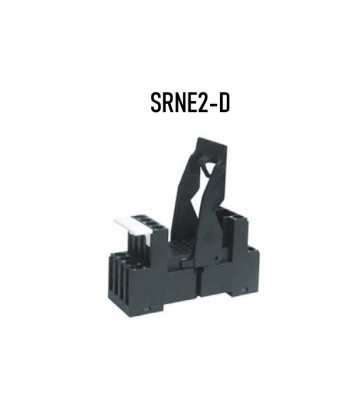 SRNE2-D | Zoccolo per serie  Relè HYE21,  Attacco Din Ral T35/ Pannello, 8 Pin.