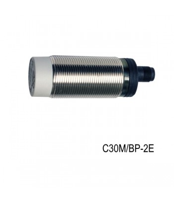 C30M/BP-2E | Sensore capacitivo M30  Corpo Inox, Sn:4..25mm Non Schermato 10-40Vdc. PNP, NO+NC Conn.M12, IP67.