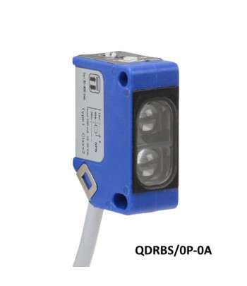 QDRBS/0P-0A | Sensore fotoelettrico a riflessione diffusa con soppresione dello sfondo, 10-30Vdc, NO / NC PNP, Sn =30.. 200mm, c