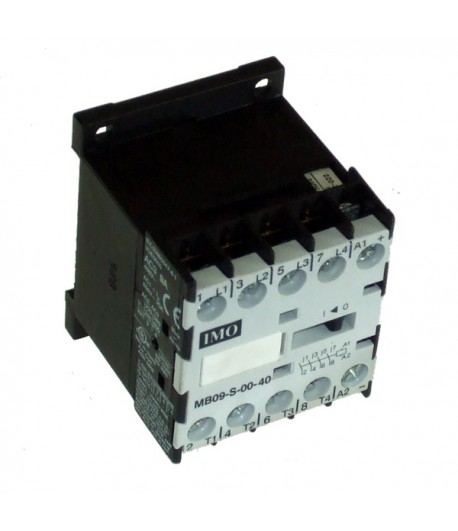 MB09-S-0040230 | Mini Contattore 4 poli NO, 4kW, 9A, AC3, 220-230VAC 50Hz, 240V AC 60Hz.