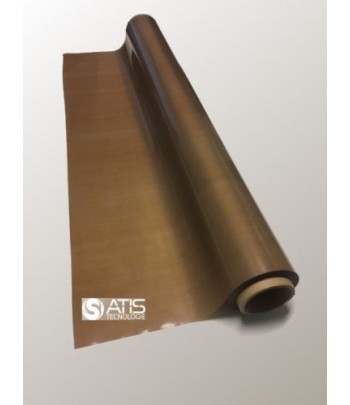 Nastro In Vetro PTFE Adesivo Per Saldatrici - Teflon, Spessore 0.12 Mm, Misure 100mm X 1000mm