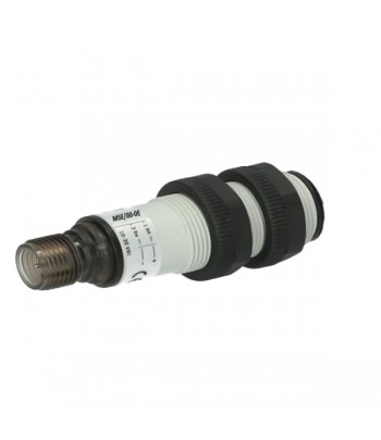 MSE/00-0E | Sensore Barriera fotoelettrica Emettitore M18,  corpo PBT, Alim. 10-30Vdc, connettore M12.